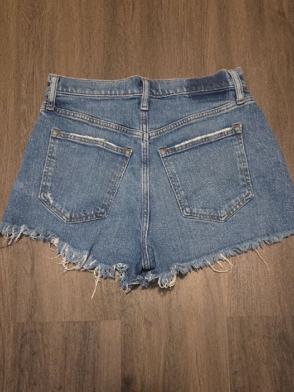 Abercrombie and Fitch Curve Love Mom Shorts Jean Denim Cutoff Distressed - Picture 3 of 3